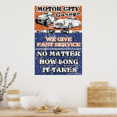 MOTORSTADSGARAGE 2 POSTER (Keuken)