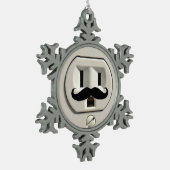 Motorstopcontact Tin Sneeuwvlok Ornament (Links)