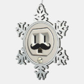 Motorstopcontact Tin Sneeuwvlok Ornament (Rechts)