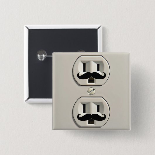 Motorstopcontact Vierkante Button 5,1 Cm (Voorkant /achterkant)