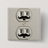 Motorstopcontact Vierkante Button 5,1 Cm (Voorkant)