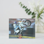 Motorstunts Briefkaart (Staand voorkant)