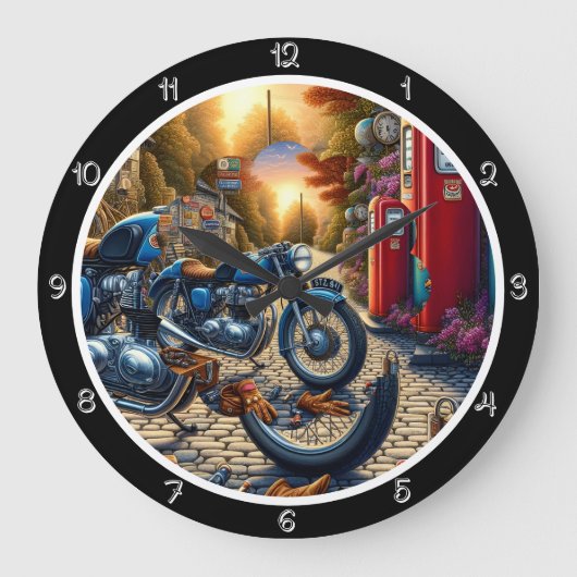 motortankstation grote klok (Voorkant)