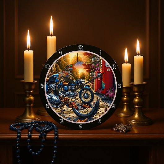  motortankstation grote klok