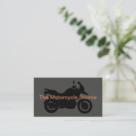Motorthema Eenvoudig ontwerp Visitekaartje (Staand voorkant)