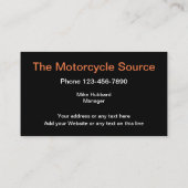 Motorthema Eenvoudig ontwerp Visitekaartje (Achterkant)