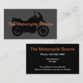 Motorthema Eenvoudig ontwerp Visitekaartje (Voorkant / Achterkant)