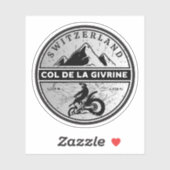 Motortoerist Col de la Givrine swiss-alps Sticker (Vel)