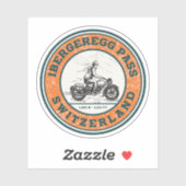 Motortoerist Iberdelg Pass Swiss-alps Sticker (Vel)