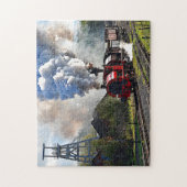 Motortreinen van de Foxfield Colliery Steam Engine Legpuzzel (Verticaal)