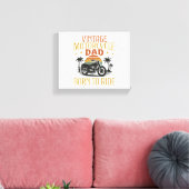  motorvader geboren om te rijden canvas afdruk (Insitu (Woonkamer))