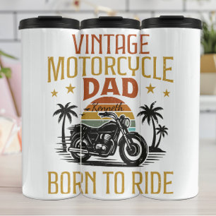  motorvader geboren om te rijden thermosbeker