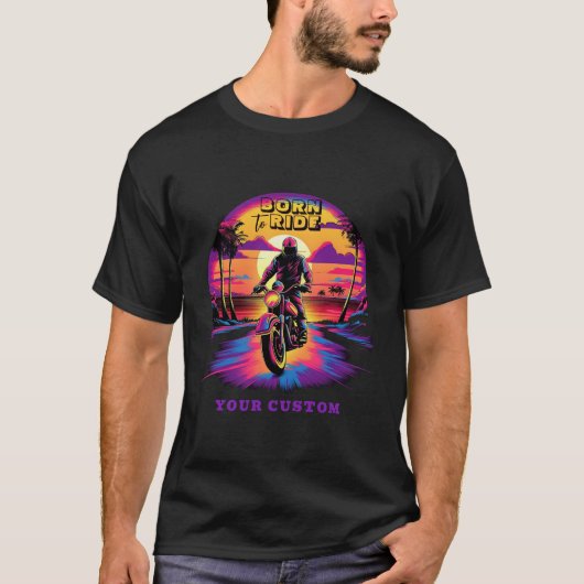 MotorVivid Color op Sunset T-shirt (Voorkant)