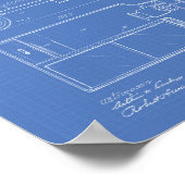 motorvoertuig 1920 - Kunst met patenten - blauwdr Poster (Hoek)