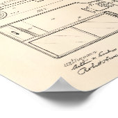  motorvoertuig 1920 - Kunst voor octrooien - oude  Poster (Hoek)