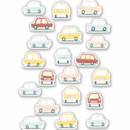 motorwagen met oprolmechanisme sticker