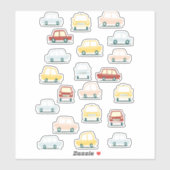  motorwagen met oprolmechanisme sticker (Vel)