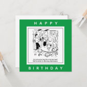 Motorway Maintenance Life in the Fast Lane Cartoon Kaart (Voorkant / Achterkant in situ)