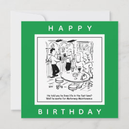 Motorway Maintenance Life in the Fast Lane Cartoon Kaart