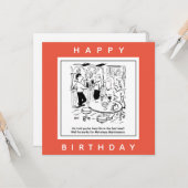 Motorway Maintenance Life in the Fast Lane Cartoon Kaart (Voorkant / Achterkant in situ)