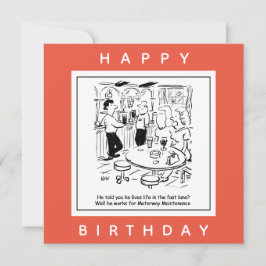 Motorway Maintenance Life in the Fast Lane Cartoon Kaart