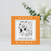 Motorway Maintenance Life in the Fast Lane Cartoon Kaart (Staand voorkant)