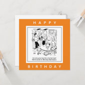 Motorway Maintenance Life in the Fast Lane Cartoon Kaart (Voorkant / Achterkant in situ)