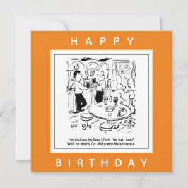 Motorway Maintenance Life in the Fast Lane Cartoon Kaart