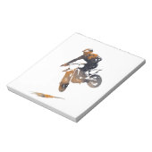 Motorwedstrijd Sport Challenge Silhouet Notitieblok (Linkerzijde)