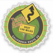 Motorweg California Route 36 Sticker (Voorkant)