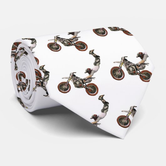 Motorwhite Stropdas (Opgerold)