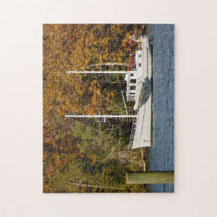 Motorzeilboot voor anker legpuzzel