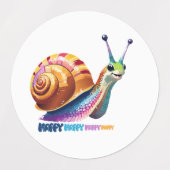 Motovationele groep van 3 verschillende slak Stick Labels (Design 2)