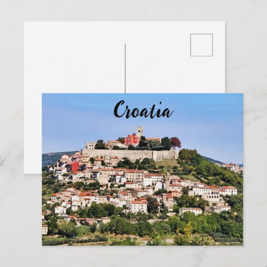 Motovun Kroatië Briefkaart (Voorkant / Achterkant)