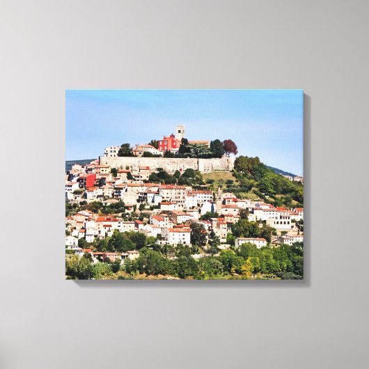 Motovun Kroatië Canvas Afdruk (Voorkant)