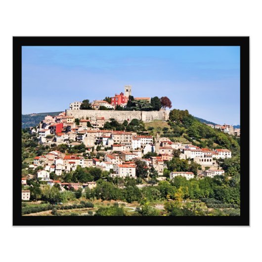 Motovun Kroatië Foto Afdruk (Voorkant)