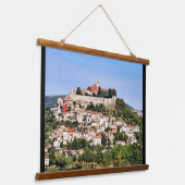 Motovun Kroatië Hangend Wandkleed (Gebogen)