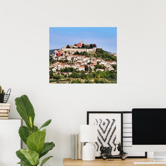 Motovun Kroatië Poster (Thuiskantoor)