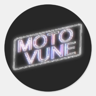 MOTOVUNE glanzend Ronde Sticker
