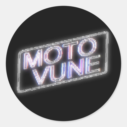 MOTOVUNE glanzend Ronde Sticker (Voorkant)