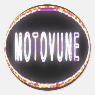 MOTOVUNE neon Ronde Sticker