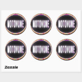 MOTOVUNE neon Ronde Sticker (Vel)