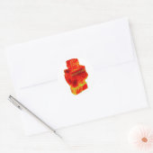 MOTOVUNE warme robot Ronde Sticker (Envelop)