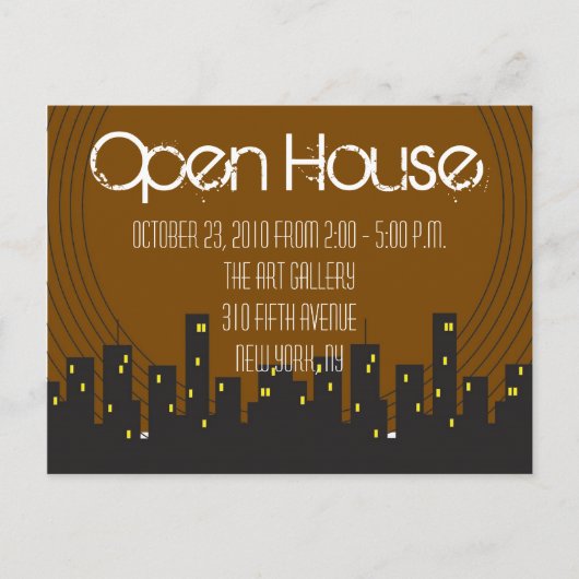 Motown-Briefkaart Uitnodiging Briefkaart (Voorkant)