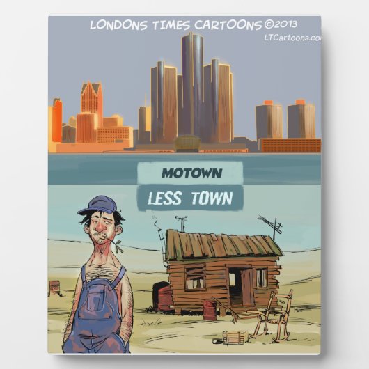 Motown LessTown Grappig Fotoplaat (Voorkant)