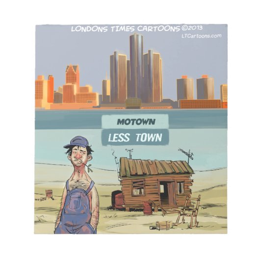 Motown LessTown Grappig Notitieblok (Voorkant)