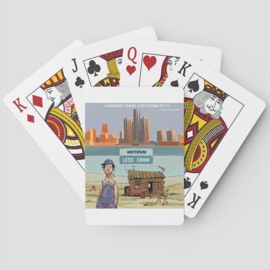 Motown LessTown Grappig Pokerkaarten (Achterkant)