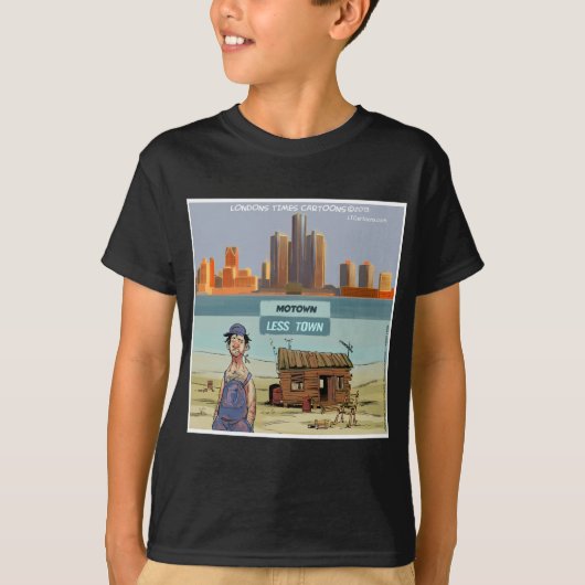 Motown LessTown Grappig T-shirt (Voorkant)