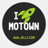 Motown Rocket Sticker (Voorkant)