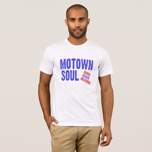 Motown Soul Music Style T-shirt (Voorkant volledig)